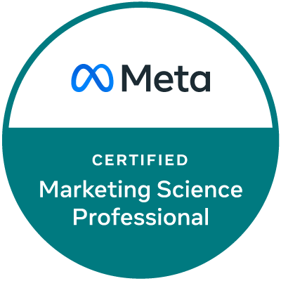 Certificado Facebook ads BluePrint Marketing Science Professional