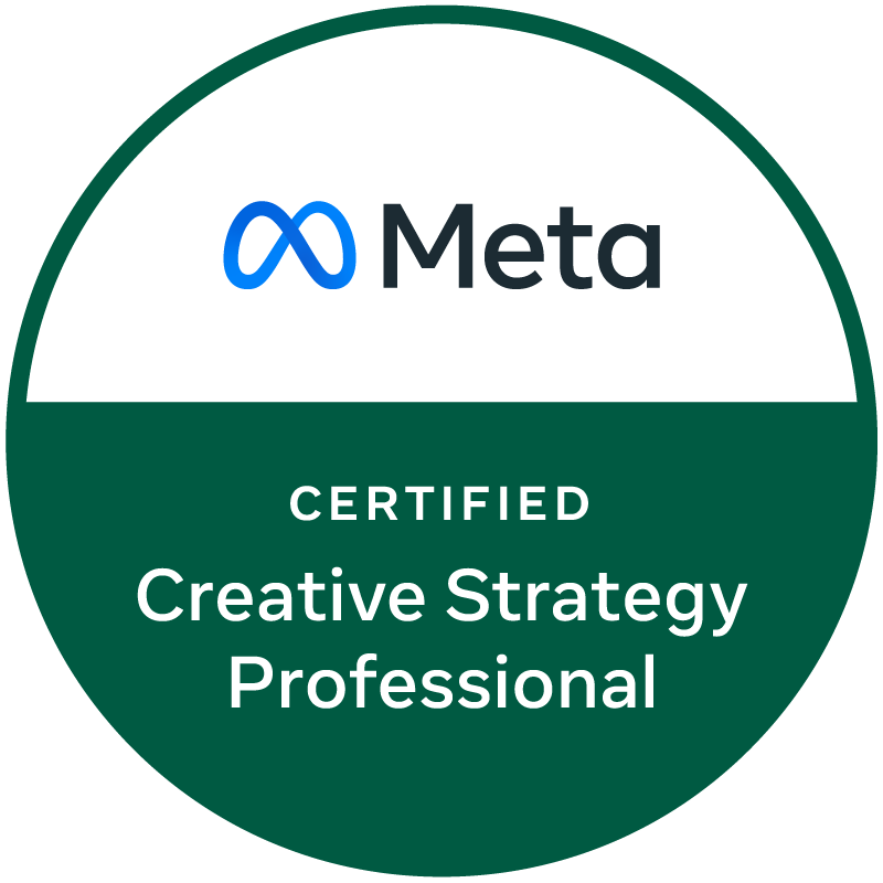 Certificado Facebook ads BluePrint Creative Strategy Profissional