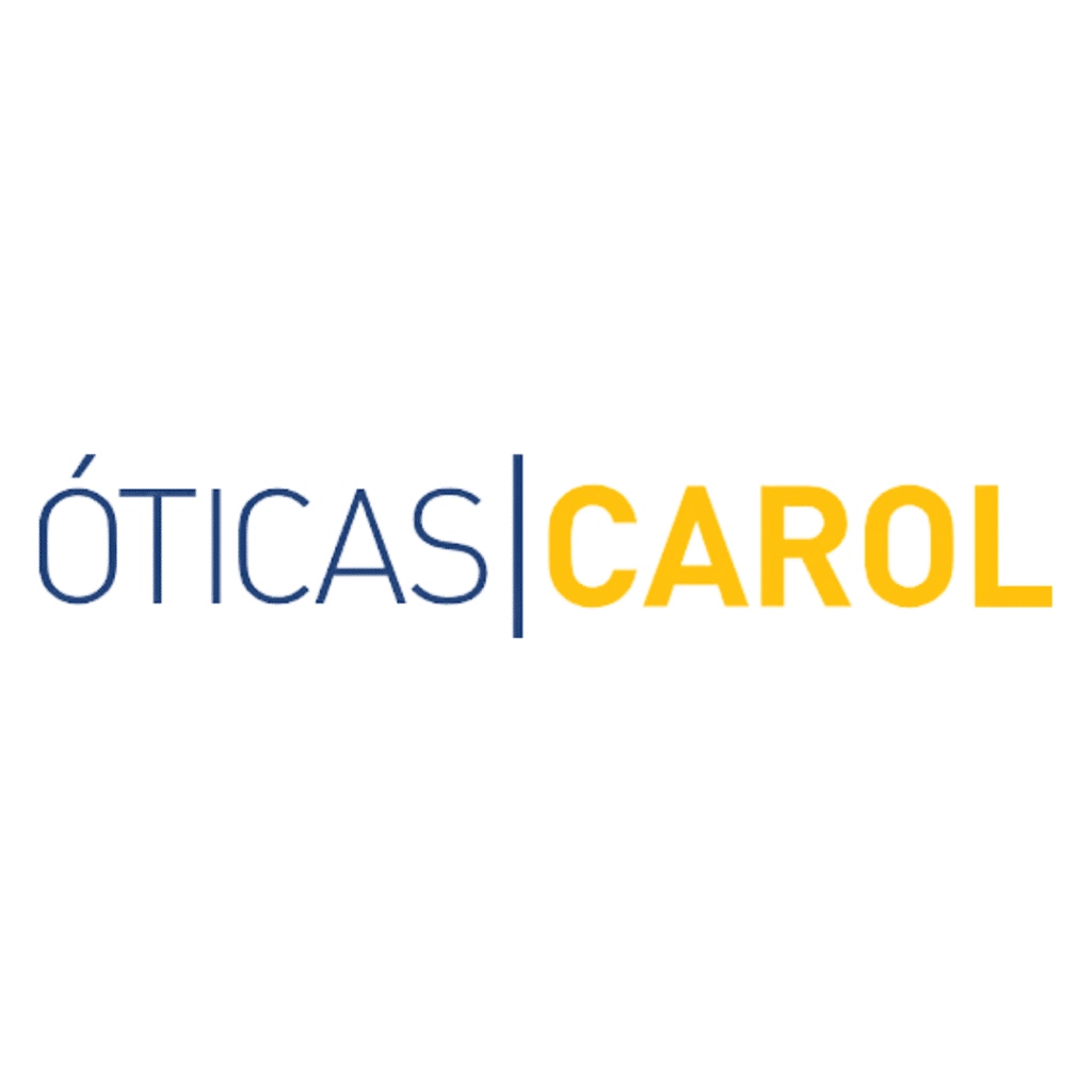 Logo da óticas carol sem fundo, cliente da agência de marketing digital